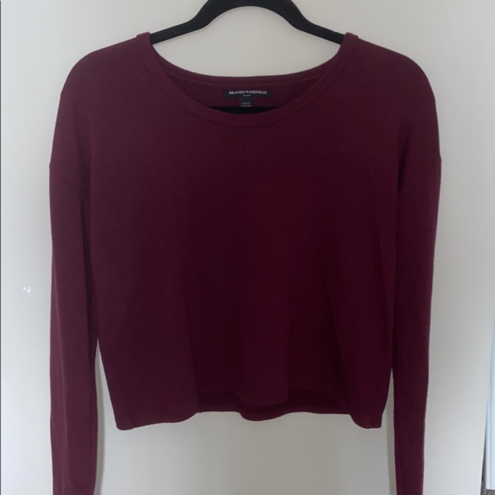 Brandy Melville burgundy long sleeve